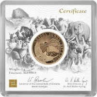 Armenien Arche Noah 2021 1 Gramm  Gold