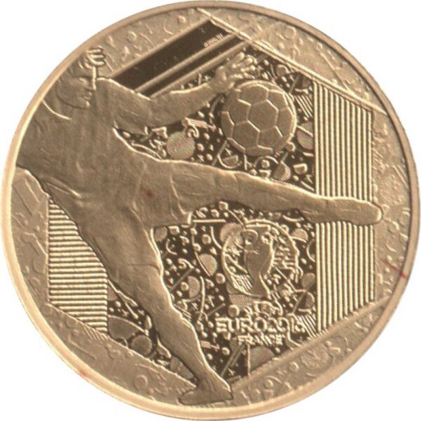 Frankreich 5 Euro 2016 - UEFA Fußball EM 2016 in Frankreich - Gold PP