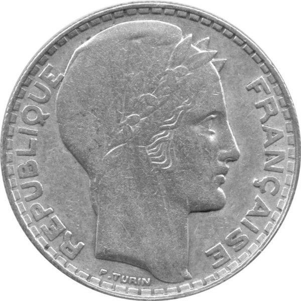 Frankreich 20 Francs 1933  - Silber