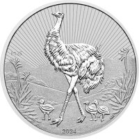 Australien Next Generation 2024 Emu 2 oz Silber Piedfort