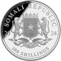 Somalia Elefant 2024 1 oz Silber - Motiv 2025 - ANA