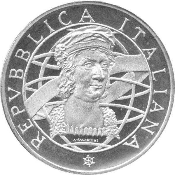 Italien 500 Lire 1989 - 500 Jahre Entdeckung Amerikas - Silber PP