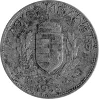 Ungarn 1 Pengö 1926-1939 - Silber