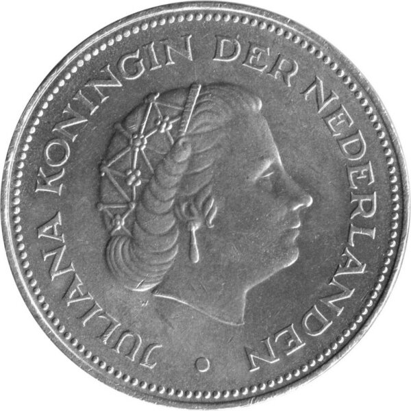 Niederlande 10 Gulden 1970 - Königin Juliana "25. Jahrestag der Befreiung" - Silber