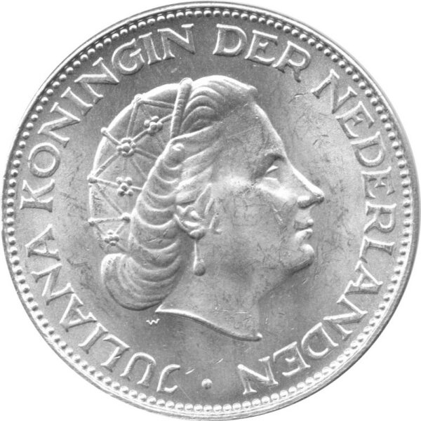 Niederlande 2,5 Gulden div - Königin Juliana - Silber