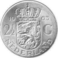 Niederlande 2,5 Gulden div - Königin Juliana - Silber