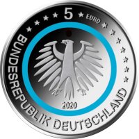 Deutschland 5 Euro 2020 "Subpolare Zone" A - J, Polierte Platte