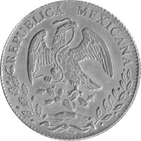 Mexiko 8 Reales 1824-1897 - Umlaufmünze - Silber -ss-vz