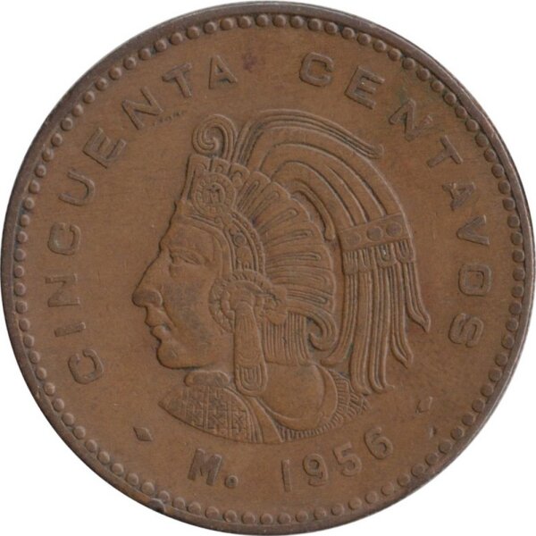 Mexiko 50 Centavos 1956 - Bronze