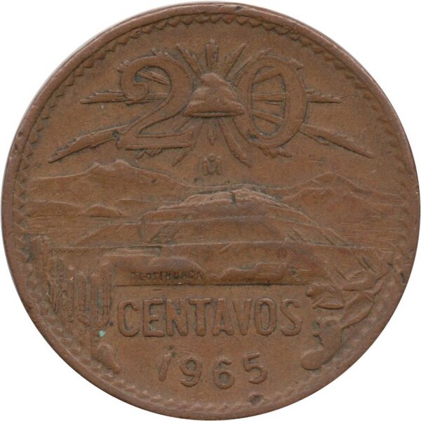 Mexiko 20 Centavos 1965 - Bronze