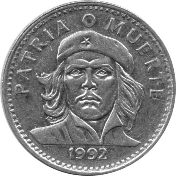 Kuba 3 Pesos 1992 - Che Guevara - Stahl vernickelt
