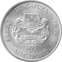 Singapur 10 Dollar 1977 - 10 Jahre Unabhängigkeit - Silber
