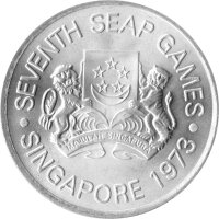 Singapur 5 Dollar 1973 - VII. Südostasienspiele - Silber