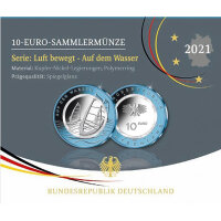Deutschland 10 Euro 2021 "Auf dem Wasser" A -...