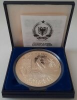 Albanien 50 Leke 1987 - "Venezianischer Turm von Durres" - Silber PP