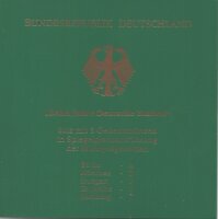 Deutschland 5 x 10 DM 2000 "10 Jahre Deutsche Einheit" Set A-D-F-G-J - Silber PP
