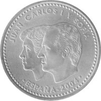 Spanien 12 Euro 2004 - Hochzeit von Prinz Felipe und Letizia Ortiz - Silber