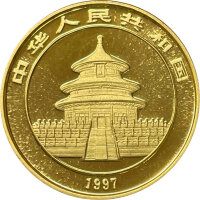 China Panda 1997 1/20 oz Gold