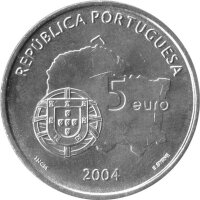Portugal 5 Euro 2004 - UNESCO-Welterbestätten "Zentrum von Evora" - Silber
