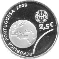 Portugal 2,5 Euro 2008 - Olympische Spiele 2008 - Silber PP