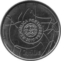 Portugal 2,5 Euro 2010 - UNESCO-Welterbe "Paläolithische Kunst im Coa-Tal - KuNi