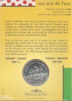 Frankreich 1/4 Euro 2003 - 100 Jahre Tour de France - Silber