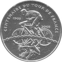 Frankreich 1/4 Euro 2003 - 100 Jahre Tour de France - Silber