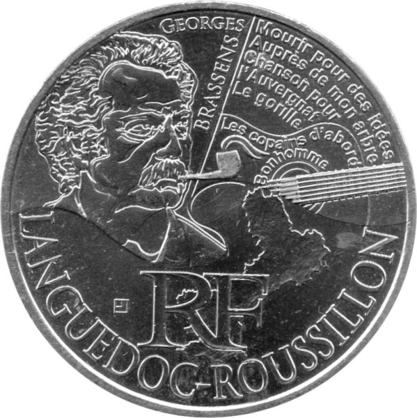 Frankreich 10 Euro 2012 - Französische Regionen "Languedoc-Roussillon" - Silber