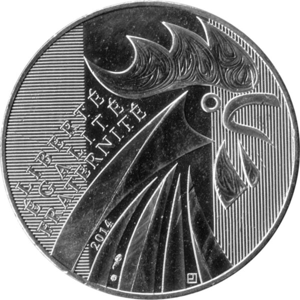 Frankreich 10 Euro 2014 - Der Hahn - Silber