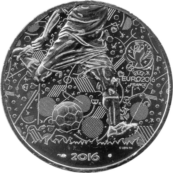 Frankreich 10 Euro 2016 - XV. UEFA Fußball-EM 2016 in Frankreich - Silber
