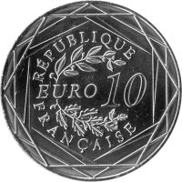 Frankreich 10 Euro 2016 - XV. UEFA Fußball-EM 2016 in Frankreich - Silber