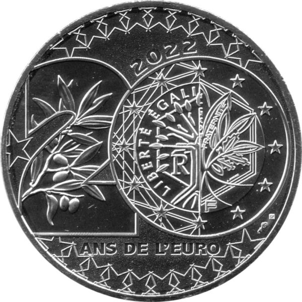 Frankreich 20 Euro 2022 - 20 Jahre Euro - Silber