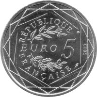 Frankreich 5 Euro 2013 - Die Werte der Republik "Freiheit" - Silber