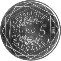 Frankreich 5 Euro 2013 - Die Werte der Republik "Brüderlichkeit" - Silber