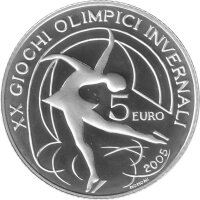 Italien 5 Euro 2005 - XX. Olympische Winterspiele 2006 in...