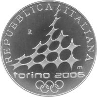 Italien 5 Euro 2005 - XX. Olympische Winterspiele 2006 in Turin "Eiskunstlauf" - Silber PP