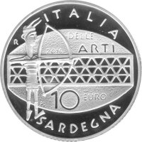 Italien 10 Euro 2016 - Italien der Künste "Sardinien" - Silber PP