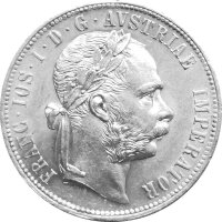 Österreich / Ungarn 10 Stück 1 Gulden / FL / FR 1857-1892 - Franz Joseph I