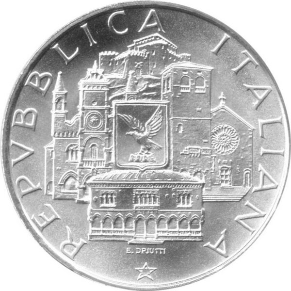 Italien 500 Lire 1985 - Akademie Duino - Silber
