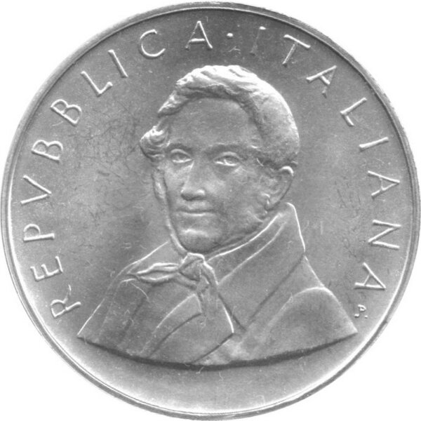 Italien 500 Lire 1985 - 200. Geburtstag von Alessandro Manzoni - Silber
