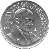 San Marino 5 Euro 2004 "Bartolomeo Borghesi" -...
