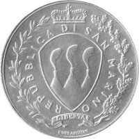 San Marino 5 Euro 2003 "Unabhängigkeit, Toleranz, Freiheit" - Silber