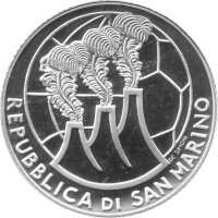 San Marino 5 Euro 2004 "XVIII. Fußball WM 2006 in Deutschland" - Silber PP