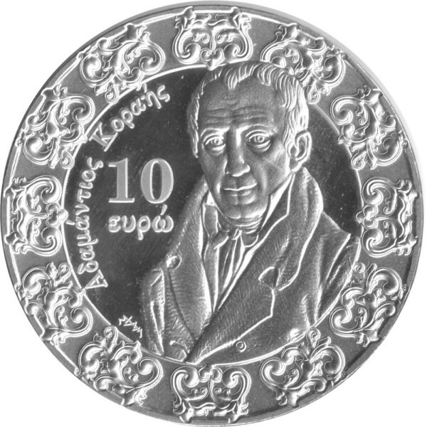 Griechenland 10 Euro 2018 - Barock und Rokoko, Adamantios Korais - Silber PP