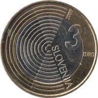 Slowenien 3 Euro 2009 - 100. Jahrestag des ersten Motorfluges - Bi-Metall