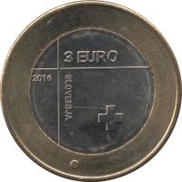 Slowenien 3 Euro 2016 - 150. Jahre Slowenisches Rotes Kreuz - Bi-Metall