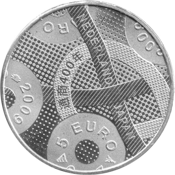 Niederlande 5 Euro 2009 - 400 Jahre Handel mit Japan - Ku-Ni versilbert