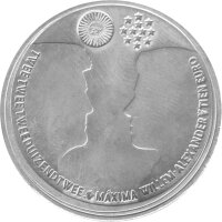 Niederlande 10 Euro 2002 - Königliche Hochzeit von Willem-Alexander und Maxima - Silber