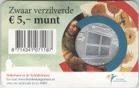 Niederlande 5 Euro 2011 - Schilderkunst - Ku-Ni versilbert Coincard
