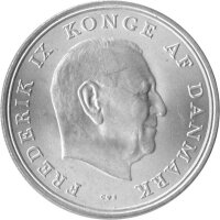 Dänemark 5 Kronen 1964 - König Frederik IX. "Hochzeit von Prinzessin Anne Marie" - Silber
